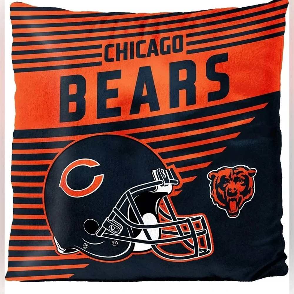 NWT Chicago Bears NFL Velvet Pillow